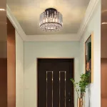 Picture of Modern Crystal Ceiling Light,  Chic LED Chandelier for Living Room & Bedroom