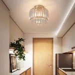 Picture of Modern Crystal Ceiling Light,  Chic LED Chandelier for Living Room & Bedroom