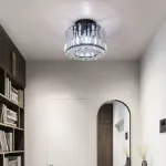 Picture of Modern Crystal Ceiling Light,  Chic LED Chandelier for Living Room & Bedroom