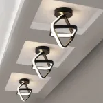 Picture of Modern Chic LED Ceiling Light, Minimalist Chandelier for Bedroom, Living Room & Hallway