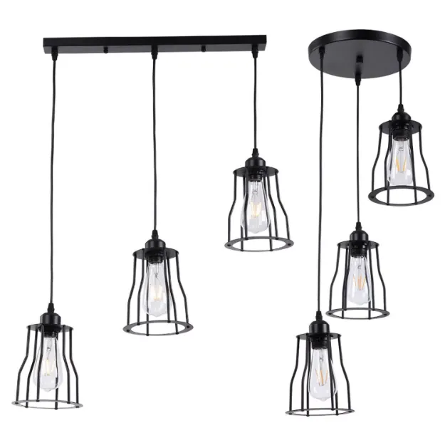 Picture of Vintage Industrial Pendant Light, Retro Hanging Lamp for Kitchen, Dining & Living Room