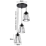 Picture of Vintage Industrial Pendant Light, Retro Hanging Lamp for Kitchen, Dining & Living Room