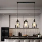 Picture of Vintage Industrial Pendant Light, Retro Hanging Lamp for Kitchen, Dining & Living Room