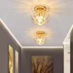 Picture of Chic LED Ceiling Ligh, Modern Gold Chandelier for Living Room & Bedroom, Elegant Pendant Lamp