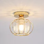 Picture of Chic LED Ceiling Ligh, Modern Gold Chandelier for Living Room & Bedroom, Elegant Pendant Lamp