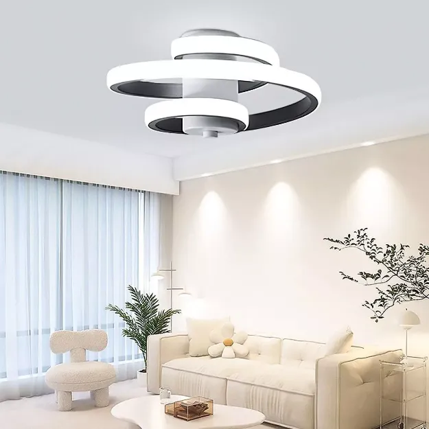 Picture of Chic LED Ceiling Light, Modern Chandelier for Living Room, Bedroom & Kitchen