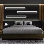 Picture of Sleek LED Wall Sconce – Waterproof Modern Outdoor Light with Long Strip Design