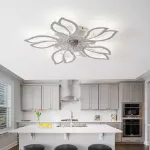 Picture of LED Ceiling Fan Light Dimmable Chandelier Living Room Lamp With Remote Control