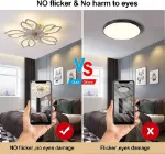 Picture of LED Ceiling Fan Light Dimmable Chandelier Living Room Lamp With Remote Control