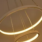 Picture of Modern LED Ceiling Light, Chic 2/3 Ring Pendant Chandelier with Dimmable Remote Control