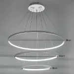 Picture of Modern LED Ceiling Light, Chic 2/3 Ring Pendant Chandelier with Dimmable Remote Control