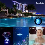 Picture of IP68 Waterproof Submersible LED Lights, Vibrant Underwater Pool & Spa Glow