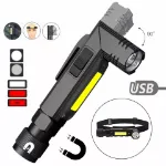 Picture of 90° Angle Waterproof Flashlight, USB Rechargeable Outdoor Camping Torch & Work Light