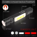 Picture of 90° Angle Waterproof Flashlight, USB Rechargeable Outdoor Camping Torch & Work Light