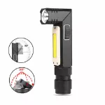 Picture of 90° Angle Waterproof Flashlight, USB Rechargeable Outdoor Camping Torch & Work Light