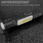 Picture of 90° Angle Waterproof Flashlight, USB Rechargeable Outdoor Camping Torch & Work Light