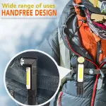 Picture of 90° Angle Waterproof Flashlight, USB Rechargeable Outdoor Camping Torch & Work Light