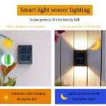 Picture of Solar Power Garden Wall Lights – Up & Down Lamp, Waterproof Outdoor Fence Yard Lamp