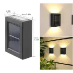 Picture of Solar Power Garden Wall Lights – Up & Down Lamp, Waterproof Outdoor Fence Yard Lamp