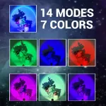 Picture of 7 Colors Rainbow Sunset Projection Lamp – USB LED Decor Light, Rotatable