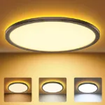 Picture of Dimmable 24W Round LED Ceiling Light Panel for Bathroom, Kitchen, and Living Room