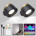 Picture of Magnetic Rechargeable Wall Lights 2 Pack – Remote & Touch Control, 3 Color Temperatures