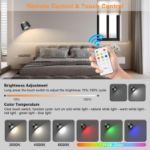 Picture of Magnetic Rechargeable Wall Lights 2 Pack – Remote & Touch Control, 3 Color Temperatures