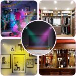 Picture of Wireless LED Spotlights – RGB Battery-Powered Art & Picture Lights, Remote Control, Dimmable, Timer, Mini Puck Lights for Wall & Hallway (Pack of 2)