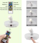 Picture of  LED Spotlights Ceiling Lights Wireless AA Battery Powered Lights Dimmable Cabinet Remote Controlled Lights Puck Lights Stick on Anywhere Indoor (Pack of 2)