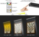 Picture of Wireless Picture Light – Rechargeable Art Display Lamp, 16'' Full Metal, 40 LEDs, Remote Control, Dimmable & Timer, for Paintings & Frames