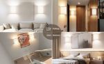 Picture of Dimmable Wall Lights, Fabric Wall Sconce Rechargeable Wall Lights with Remote, Battery Operated Wall Lights in 3 Colors Temperature