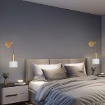 Picture of Battery-Operated Wall Sconces – Modern Wireless Wall Lamps with Remote, Dimmable LED Bulbs, and Adjustable Copper Design  (pack of 2)