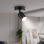 Picture of  Ceiling Light - Spotlight Ceiling Bar in Matt Black - Ceiling Lights Spotlights with GU10 Socket Industrial 2 Way Light Ceiling Indoor Spot Light