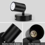 Picture of  Ceiling Light - Spotlight Ceiling Bar in Matt Black - Ceiling Lights Spotlights with GU10 Socket Industrial 2 Way Light Ceiling Indoor Spot Light