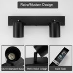 Picture of  Ceiling Light - Spotlight Ceiling Bar in Matt Black - Ceiling Lights Spotlights with GU10 Socket Industrial 2 Way Light Ceiling Indoor Spot Light