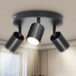 Picture of  Ceiling Light - Spotlight Ceiling Bar in Matt Black - Ceiling Lights Spotlights with GU10 Socket Industrial 2 Way Light Ceiling Indoor Spot Light