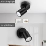 Picture of  Ceiling Light - Spotlight Ceiling Bar in Matt Black - Ceiling Lights Spotlights with GU10 Socket Industrial 2 Way Light Ceiling Indoor Spot Light