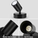 Picture of  Ceiling Light - Spotlight Ceiling Bar in Matt Black - Ceiling Lights Spotlights with GU10 Socket Industrial 2 Way Light Ceiling Indoor Spot Light