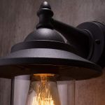 Picture of Vintage Coach Lantern Outdoor Wall Light – Traditional Garden, Porch & Patio Lighting