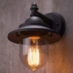 Picture of Vintage Coach Lantern Outdoor Wall Light – Traditional Garden, Porch & Patio Lighting