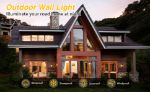 Picture of Outdoor Wall Lights Mains Powered, Black Wall Sconce, IP54 Waterproof, Garden Lights for Front Door, Patio, Terrace, Hallway, Garage, Porch