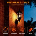 Picture of Outdoor Wall Light, Anti-Corrosion Plastic Wall Lantern, Exterior Waterproof Wall Sconce for Porch, Garage, Patio, Corridor