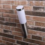 Picture of Stainless Steel Silver Outdoor Wall Light, outdoor Garden Patio Porch Door Conservatory Decking Shed