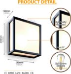 Picture of  Outdoor Wall Lantern, Exterior Light Fixture IP54 Waterproof, Outdoor Wall Lights, Modern Outdoor Wall Sconce, Max 40W E27