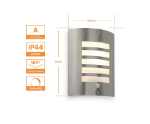 Picture of Security Wall Light with PIR Sensor – IP44 Rated Outdoor Light,Modern Stainless Steel Garden & Porch Light