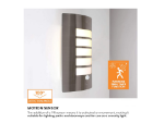 Picture of Security Wall Light with PIR Sensor – IP44 Rated Outdoor Light,Modern Stainless Steel Garden & Porch Light