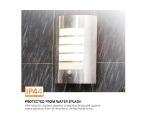 Picture of Security Wall Light with PIR Sensor – IP44 Rated Outdoor Light,Modern Stainless Steel Garden & Porch Light