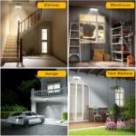 Picture of Wireless Motion Sensor Security Light, 1500LM Battery Operated Floodlight | Adjustable PIR Outdoor Wall Light for Porch, Garage, Driveway