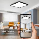 Picture of 45W Modern Dimmable Square LED Ceiling Light 50cm Square LED Ceiling Light with 3 Color Temperatures 3000k/4500k/6500k for Living Room