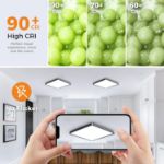 Picture of 45W Modern Dimmable Square LED Ceiling Light 50cm Square LED Ceiling Light with 3 Color Temperatures 3000k/4500k/6500k for Living Room